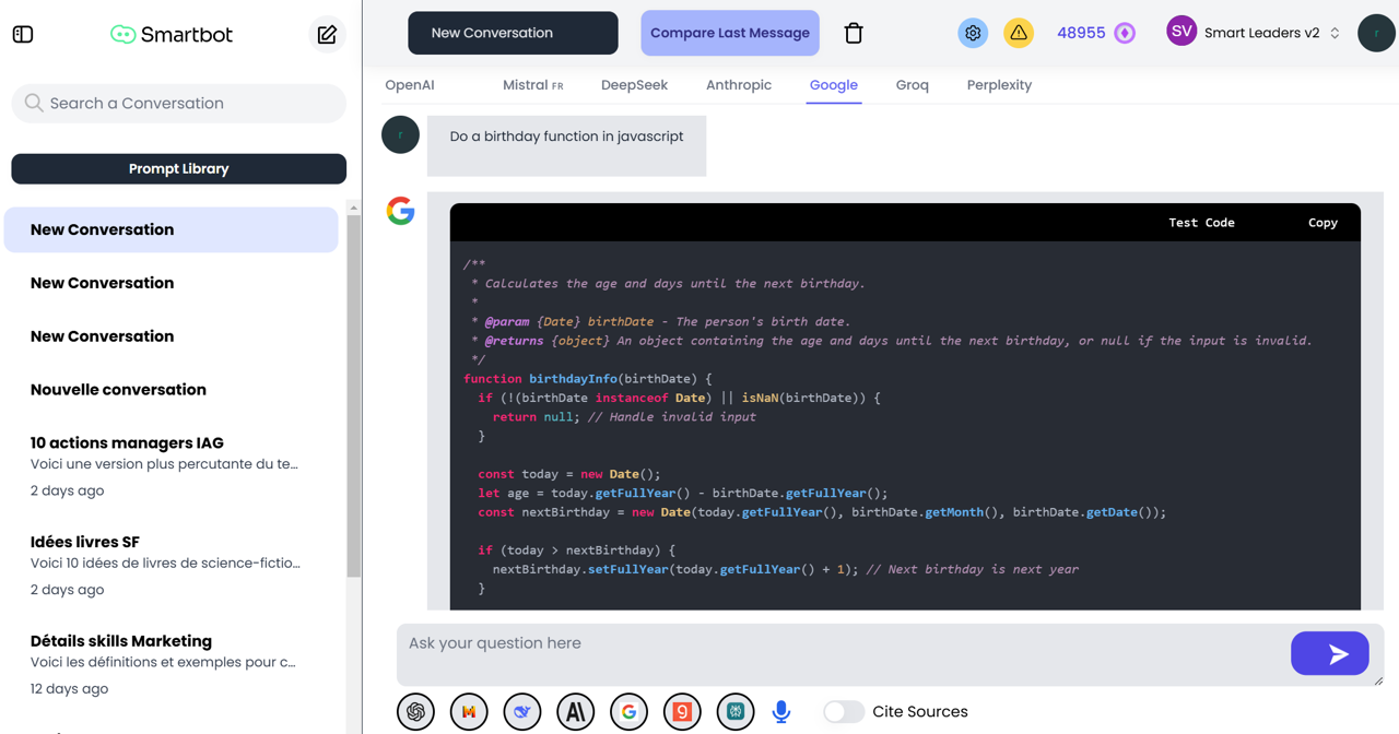 Smartbot Interface