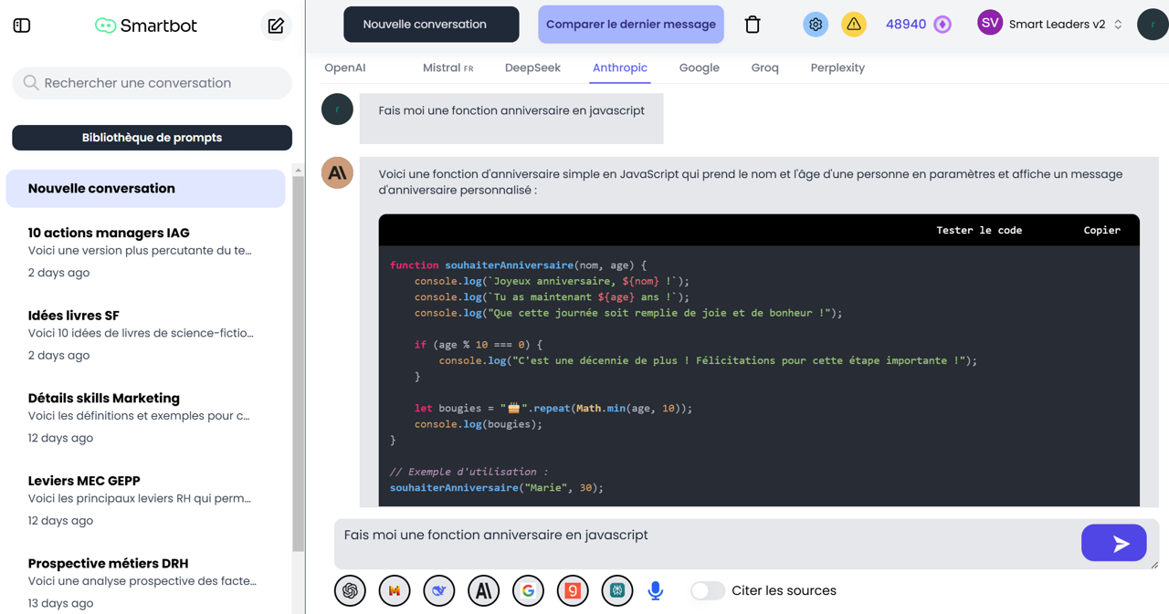 Smartbot Interface