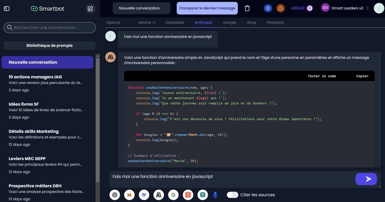 Smartbot Interface